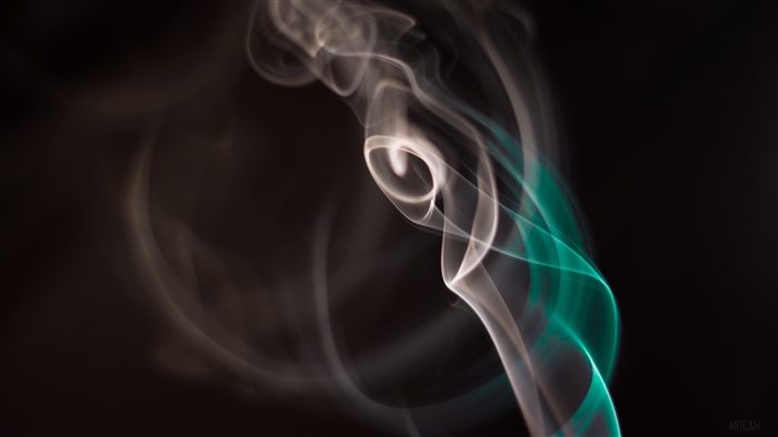 Colored smoke swirling in a spiral 4K