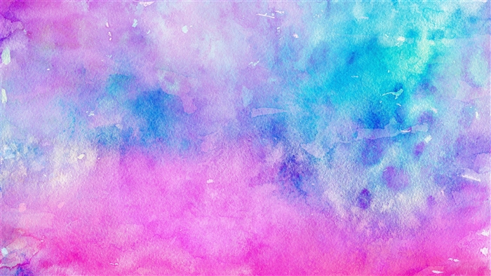 Pink and blue watercolor stains light 4k