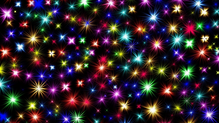 Colorful sparks and fireworks 4K