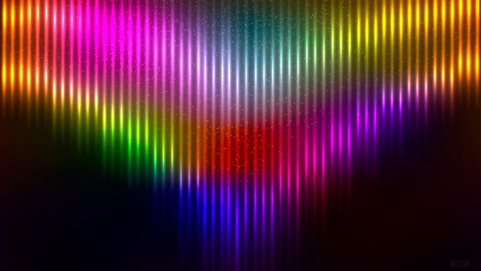 Rainbow Neon Lights 4K