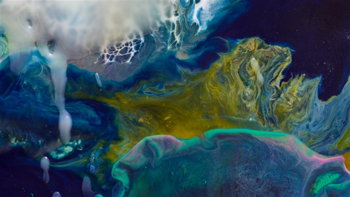 Multicolored paint stains abstract 4K