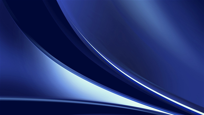 Smooth Blue Curved Lines Abstract 4K