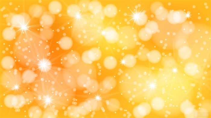 Yellow and orange bokeh with starbursts 4K
