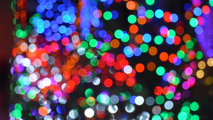 Colorful bokeh lights 4K