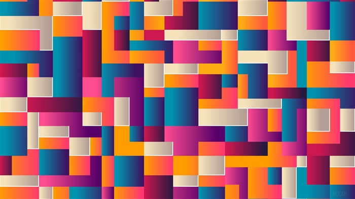Colorful Geometric Shapes Abstract 4K