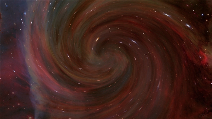 Swirling Nebula with Stars 4K