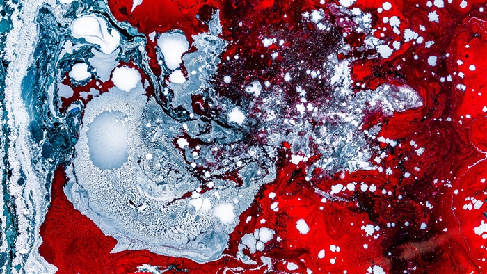 Abstract paint stains 4K