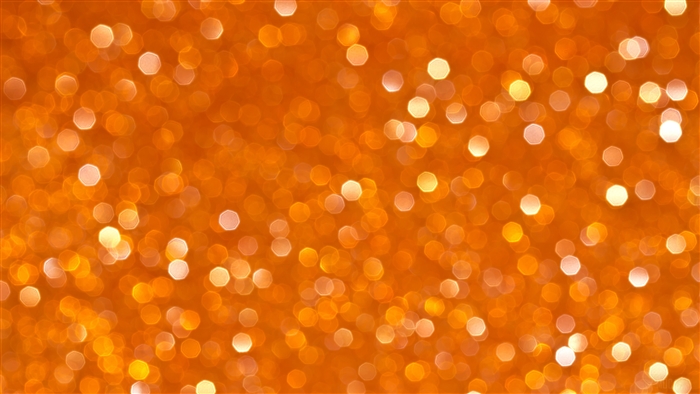 Orange Bokeh Glare Shine 4K