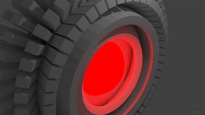 Abstract Red and Gray Geometric Design 4K