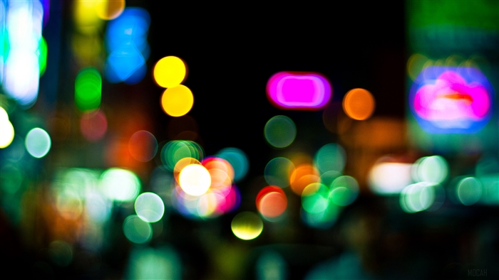 Colorful bokeh lights 4K