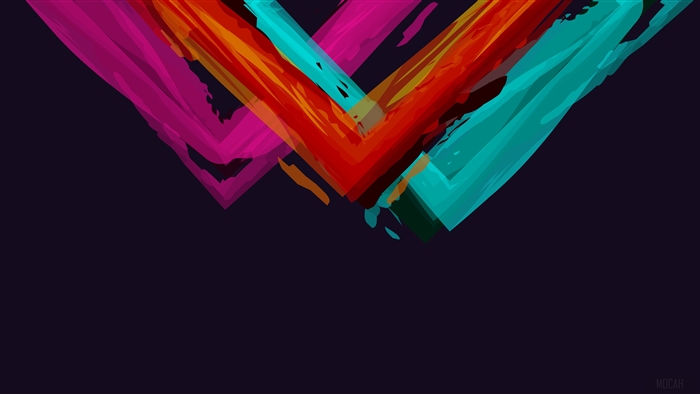 Vibrant Abstract Minimalistic Color Streaks 4K