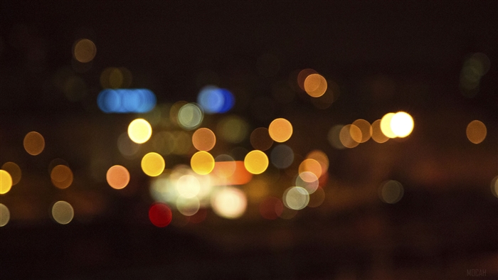 Bokeh lights in the dark 4K