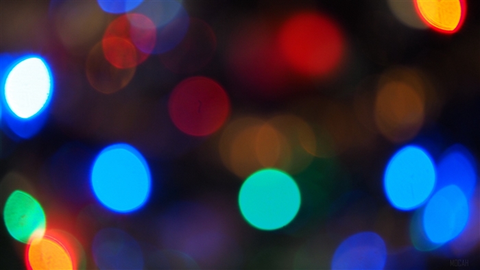 Colorful bokeh lights 4K