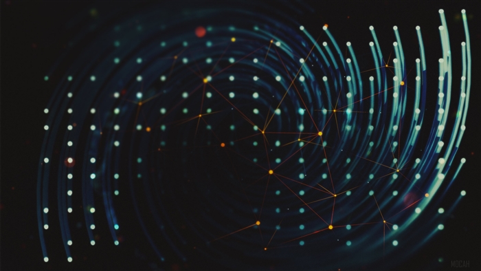 Abstract Dots Spiral