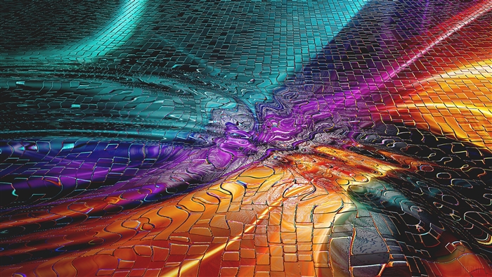 Colorful gradient graphic 4K