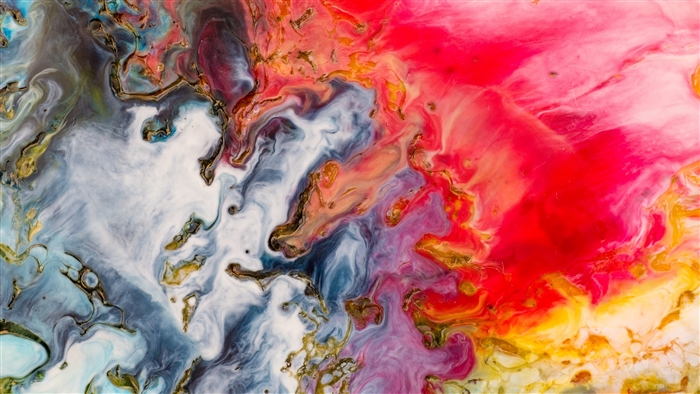 Multicolored paint stains abstract 4K
