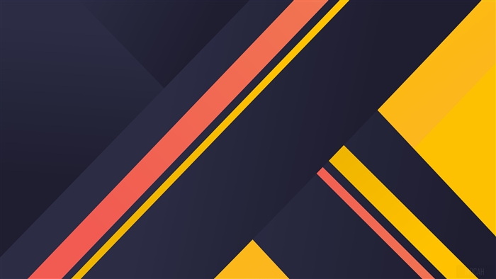 Geometric Material Design with Yellow and Red Accents 4K