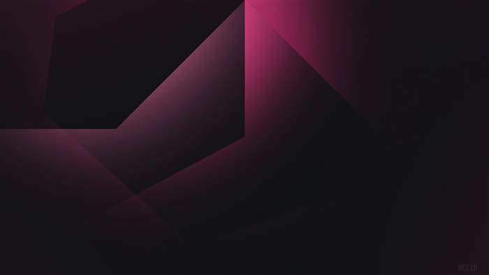Abstract Dark Red Geometric Shapes 4K