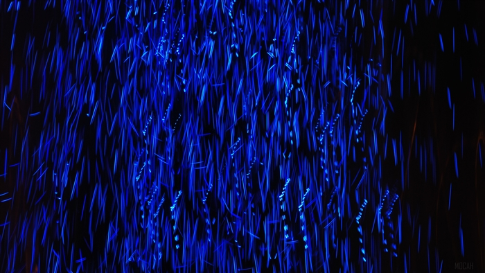Abstract Blue Lights