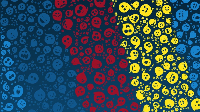 Abstract Colorful Smileys 4K
