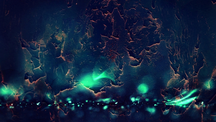 Dark Crack Bokeh Burning Texture