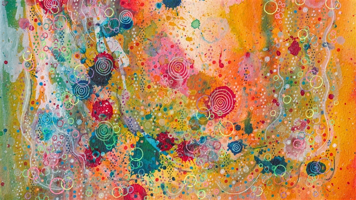 Vibrant Multicolored Abstract Patterns 4K