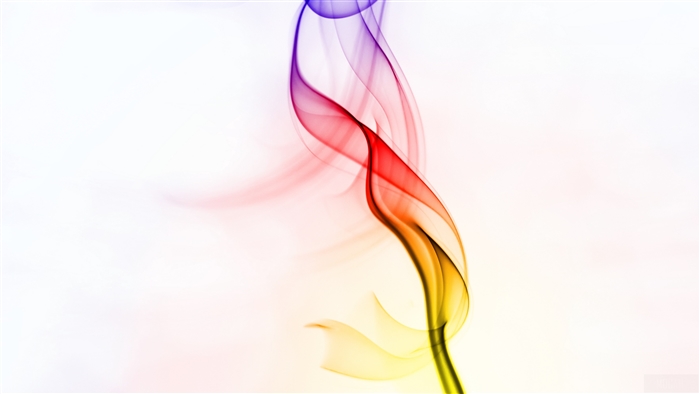 Colorful smoke wisps in bright 4K