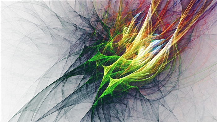 Abstract colorful fractal bunches 4K