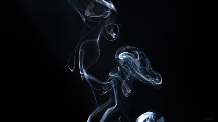 Smoke wisps on dark background 4K