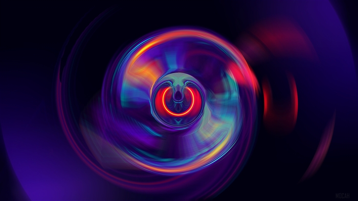 Abstract Power Button Swirl 4K