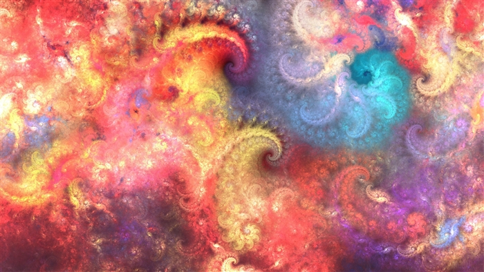 Colorful fractal pattern 4K