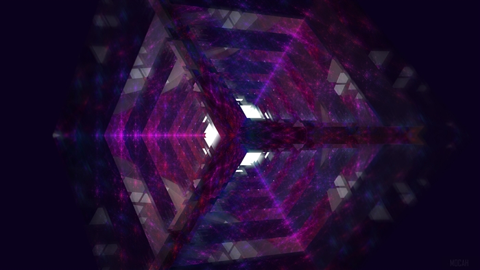Abstract 3D Fractal Tunnel 4K