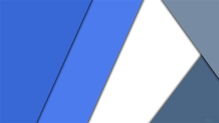 Blue and White Material Design 4K