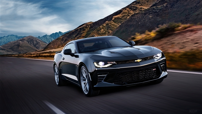 Black Chevrolet Camaro SS 2018 4K
