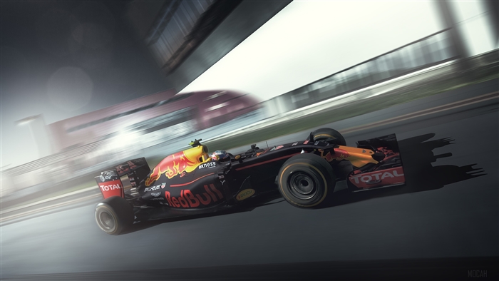 Red Bull RB12 Formula 1 car on track 4K