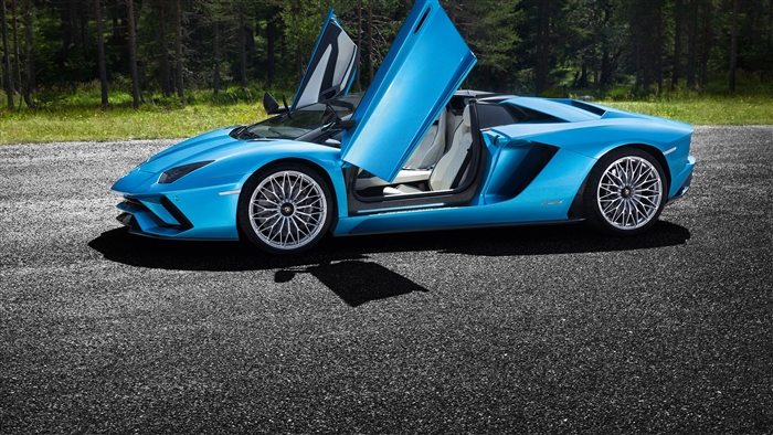 Lamborghini Aventador S with Doors Open 4K
