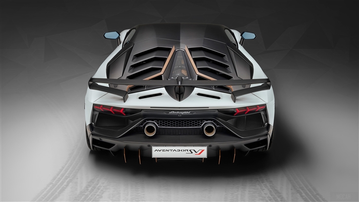 Lamborghini Aventador SVJ 63 2018 Rear View