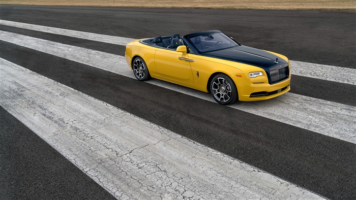 Rolls Royce Dawn Black Badge on a Racetrack