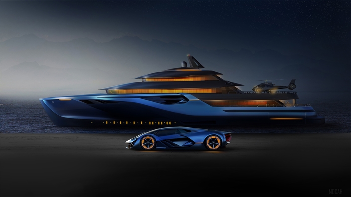 Lamborghini Terzo Millennio and Explorer Concept Yacht 4K