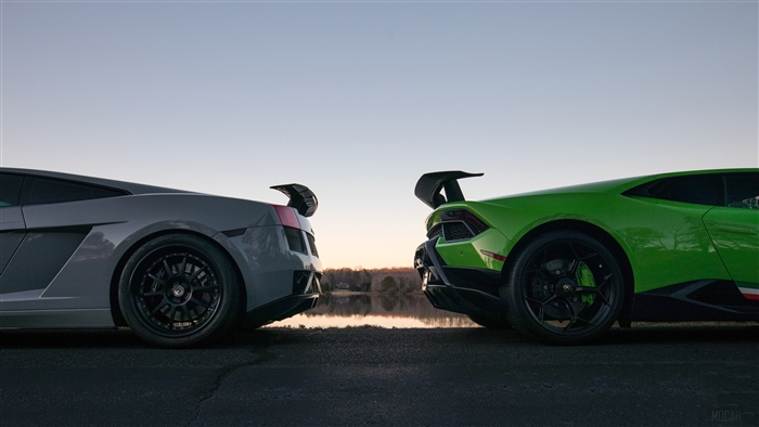 Lamborghini Huracan and Gallardo Rear 4K