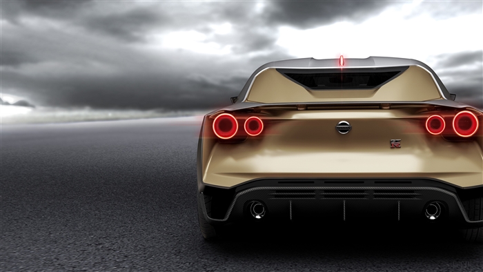 Nissan GT-R50 Concept 2018 Rear View 4K