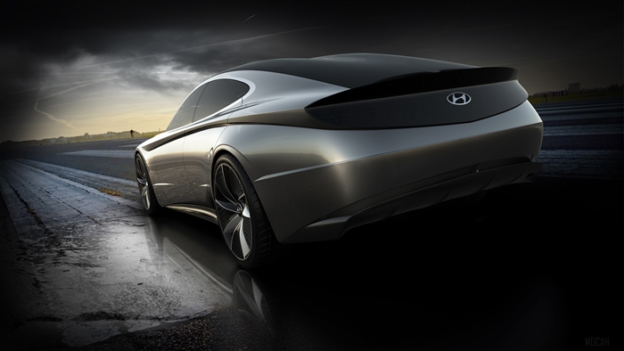 Hyundai Le Fil Rouge 2018 Concept Car Rear View 4K