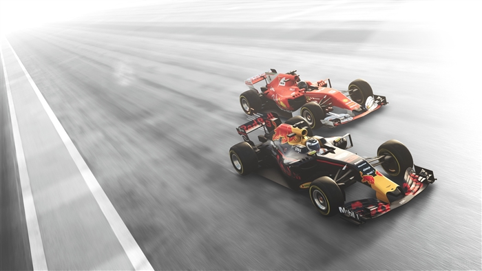 Red Bull F1 Cars Racing 4K