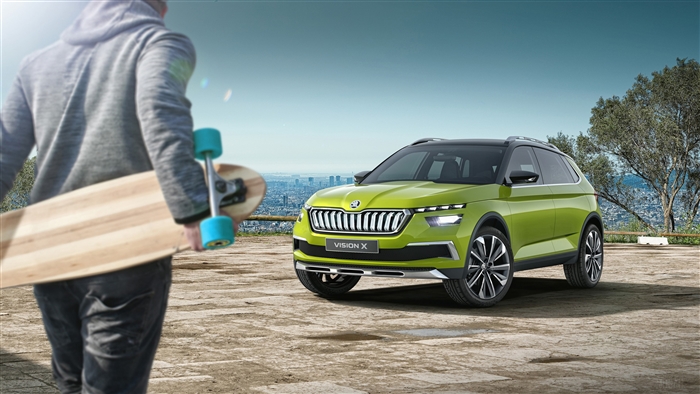 Skoda Vision X concept car 2018 4K