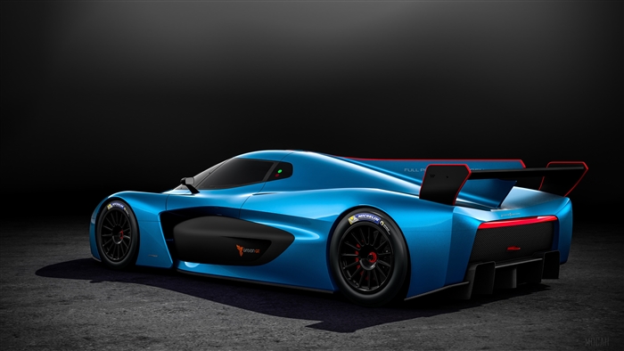 Pininfarina H2 Speed Concept Car Rear View 4K