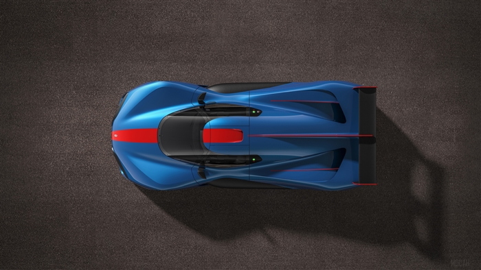 Pininfarina H2 Speed Concept Car Top View 4K