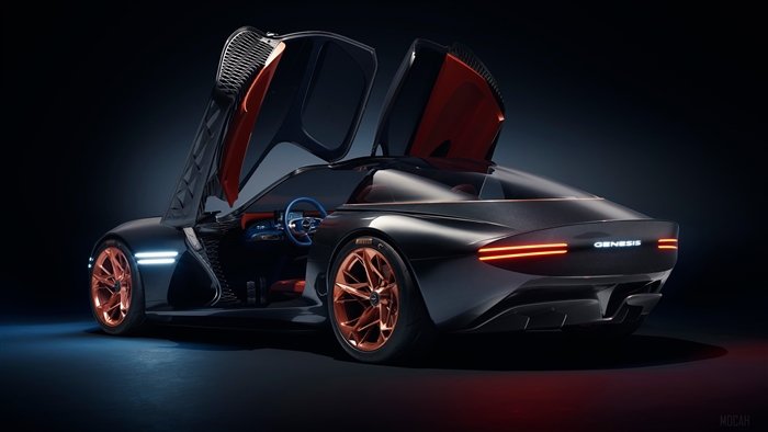 Genesis Essentia Concept car with doors open 4K