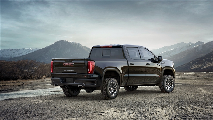 2019 GMC Sierra AT4 Truck Rear View 4K