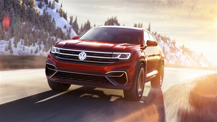 Volkswagen Atlas Cross Sport Concept 2018 4K