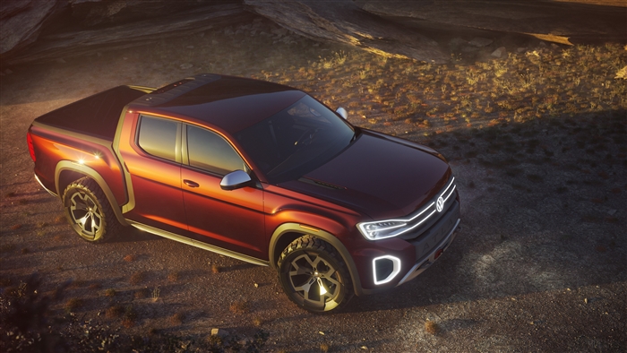 Volkswagen Atlas Tanoak Pickup Truck Concept 4K